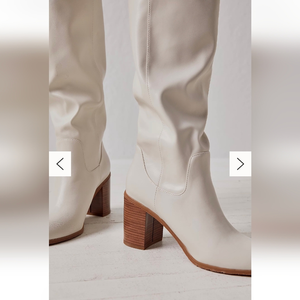 Free People Slouchy Vegan Leather Boot - Picture 2 of 14